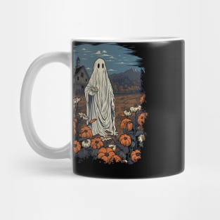 Halloween Flower Ghost Mug